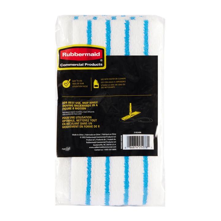 Rubbermaid Commercial Products Disposable Microfiber Pads, 8-Pack (Pads Only)