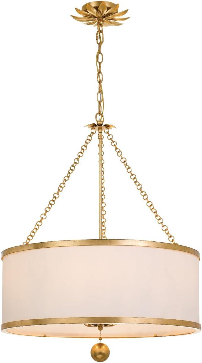 Six Light Chandelier-Antique Gold Finish    -Traditional Installation Crystorama Lighting 518-Ga