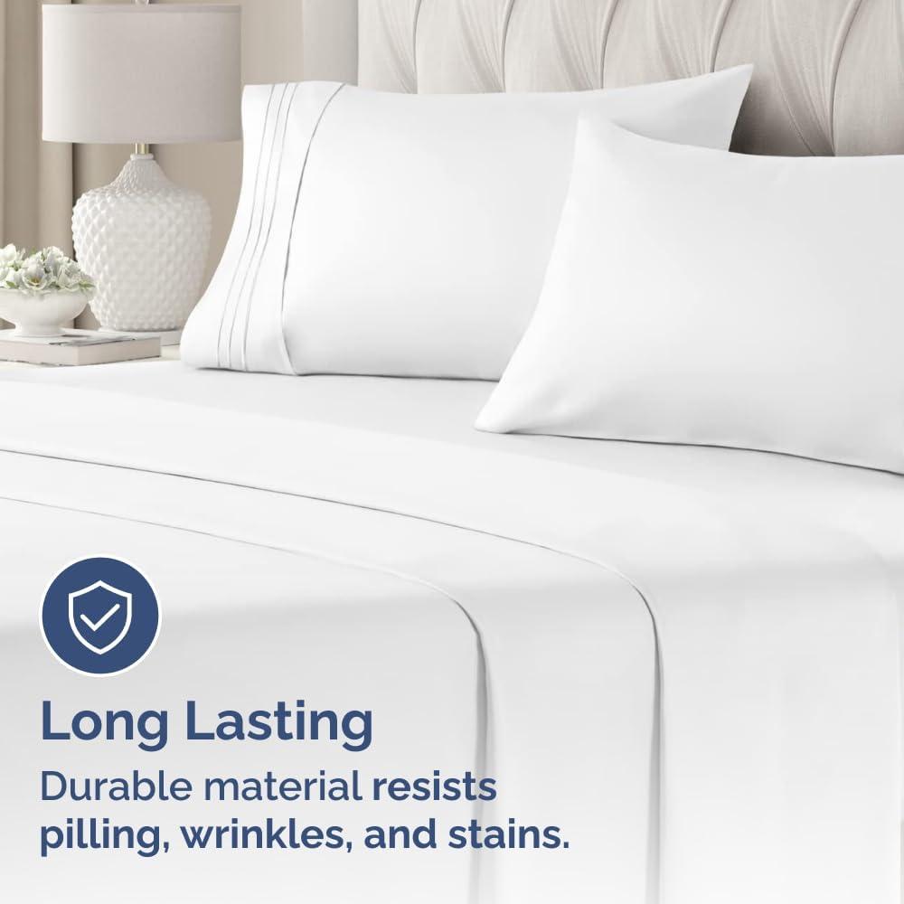 CGK Linens Soft Double Brushed Soft & Cooling Pillowcase - Set of 4