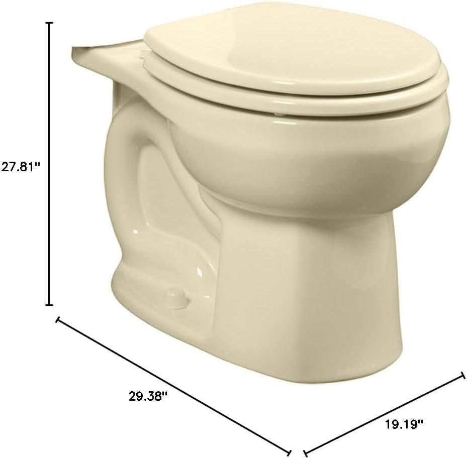 Bone Round Two-Piece High Efficiency Toilet Bowl