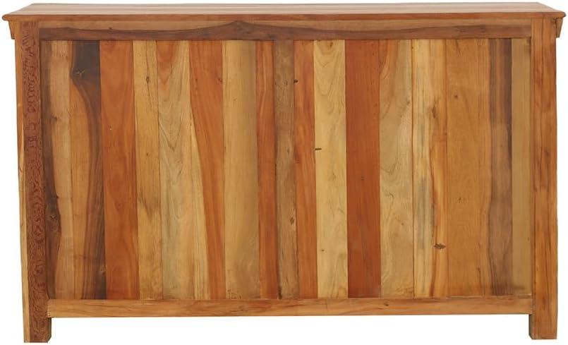 Coaster Company Reclaimed Wood 3-Door Accent Cabinet, Dark and Light Brown