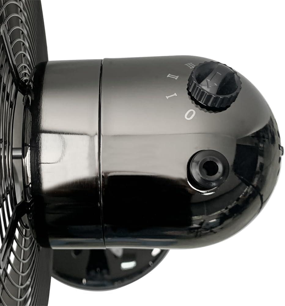 Good Housekeeping All-Metal 3-Speed 16" Oscillating Conference Room Pedestal Fan with Telescopic Height Adjustment (Multiple Finishes Available)