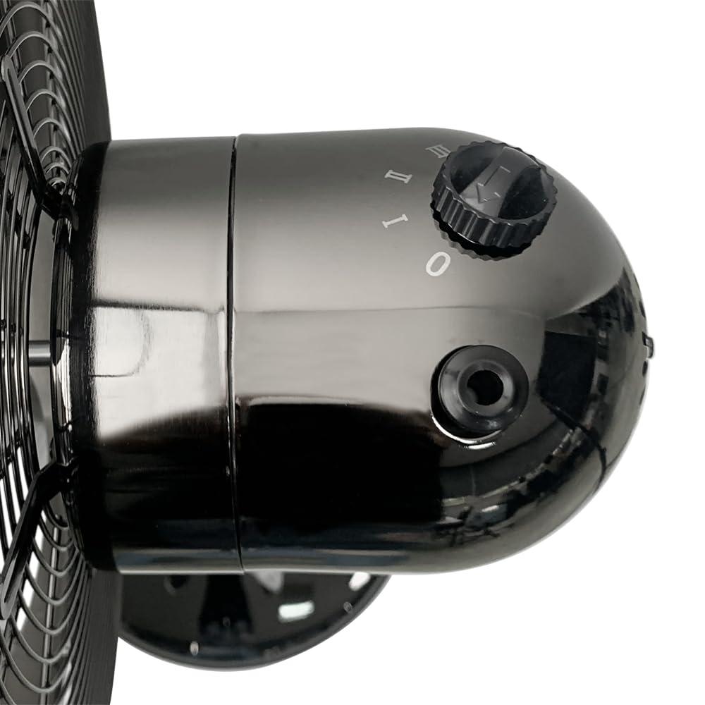 Good Housekeeping All-Metal 3-Speed 16" Oscillating Conference Room Pedestal Fan with Telescopic Height Adjustment (Multiple Finishes Available)