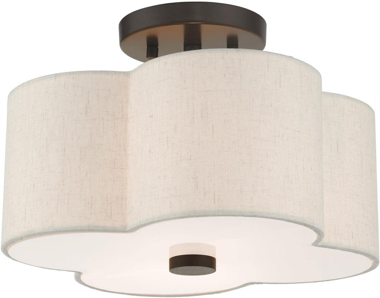 Livex Lighting Solstice 2 - Light Semi-Flush Mount in  English Bronze