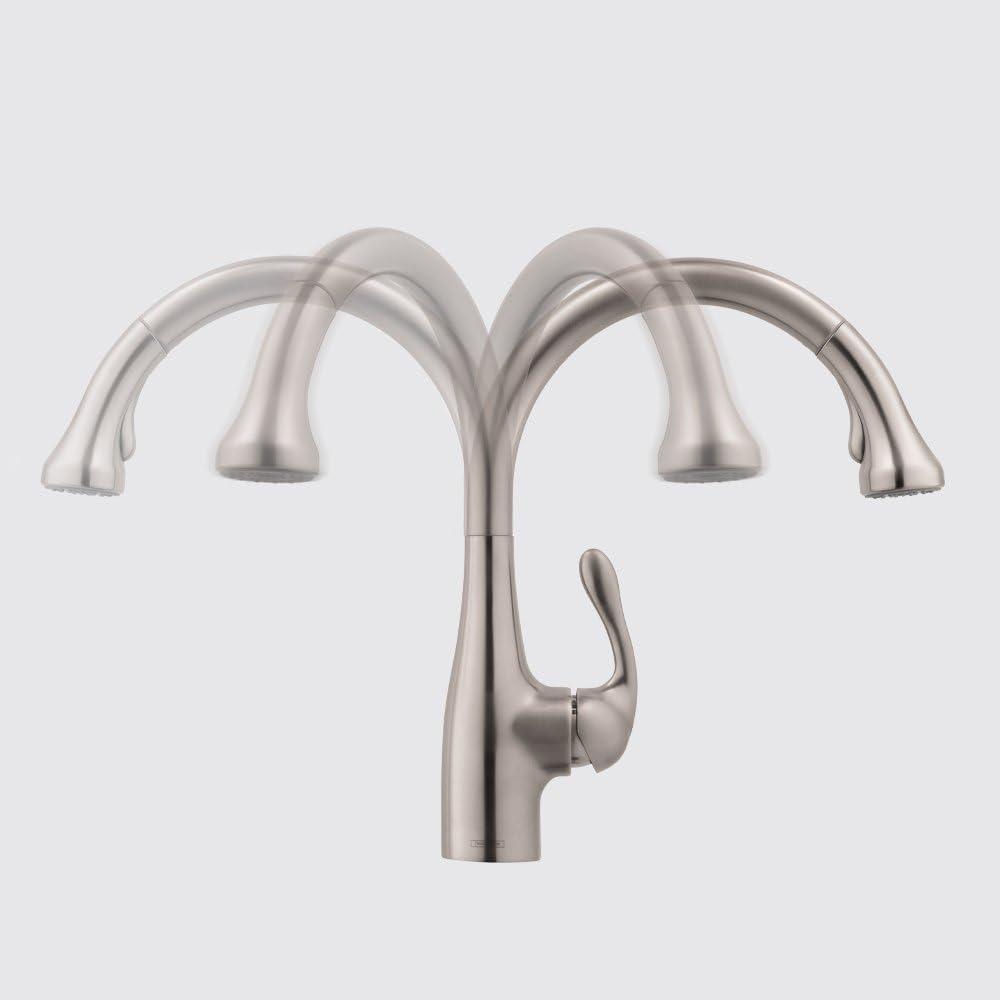 Stainless Steel Modern Pull-Out Spray Kitchen Faucet