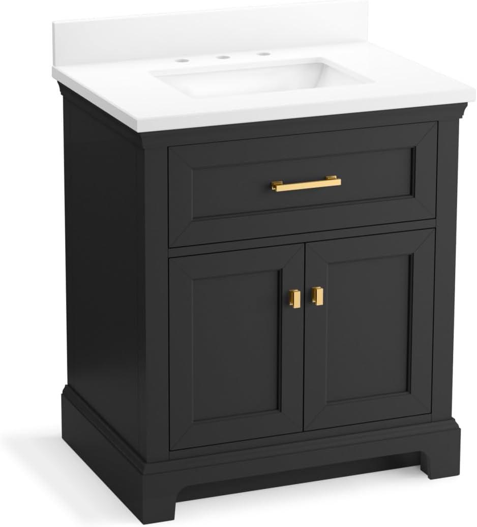 Charlemont 30 In. Bathroom Vanity Cabinet With Sink And Quartz Top