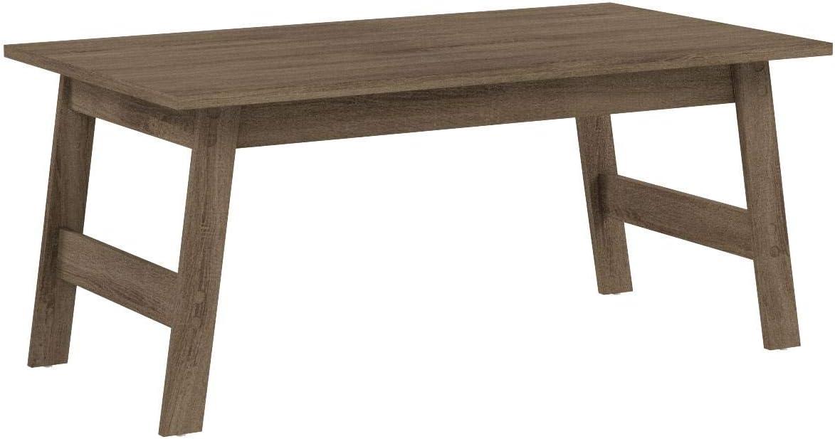 Modern Minimalist Dark Taupe 3-Piece Coffee and End Table Set