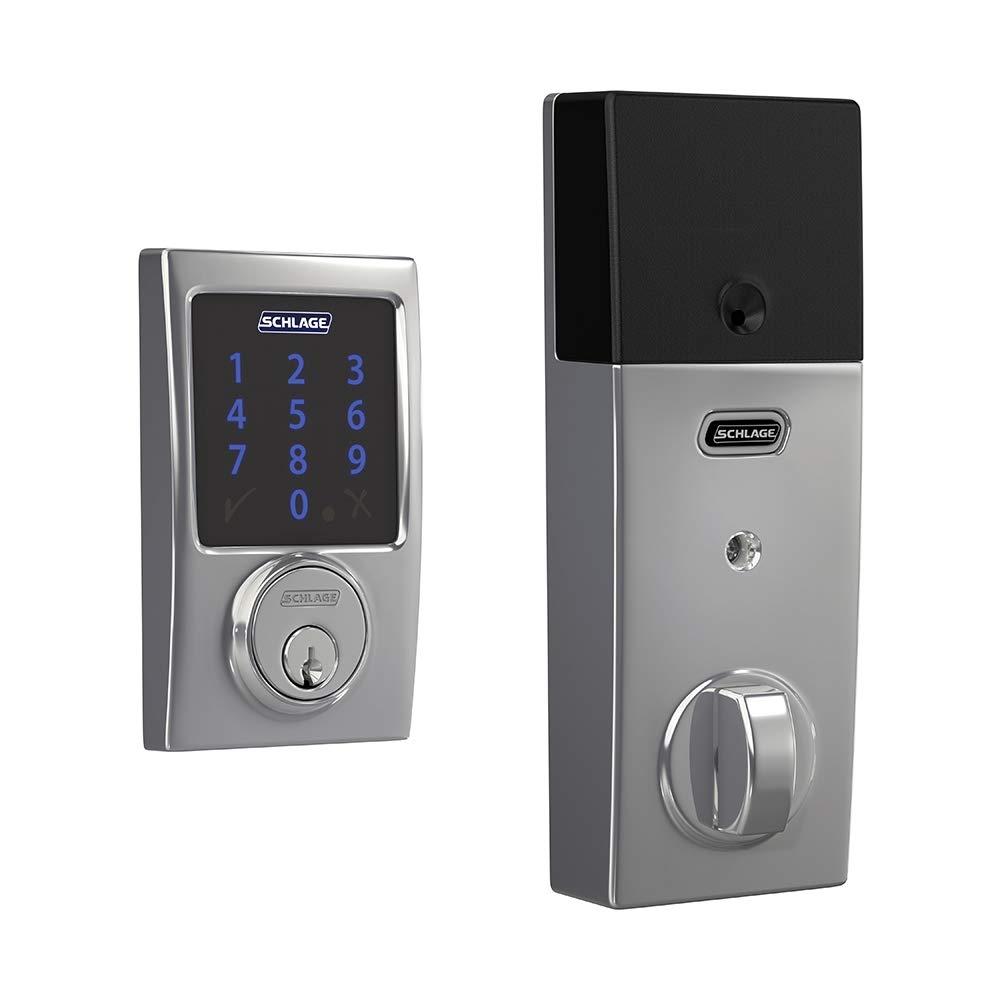 Schlage Be469nx-Cen Connect Century Touchscreen Electronic Deadbolt - Chrome