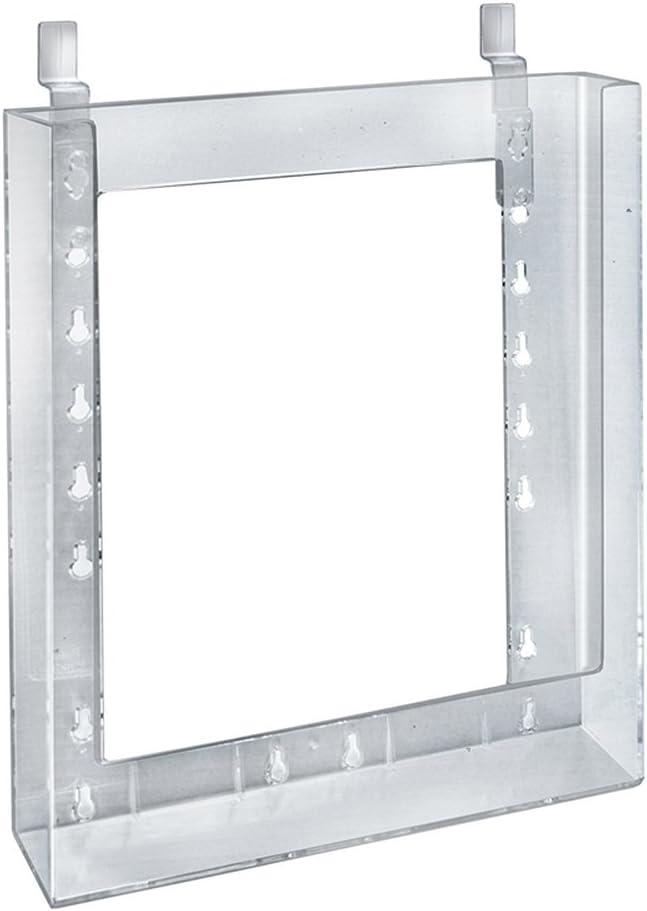 Azar Displays Slat wall Letter Brochure Holder. Inside Dimension: 9"W, 10-Pack (Set of 10)