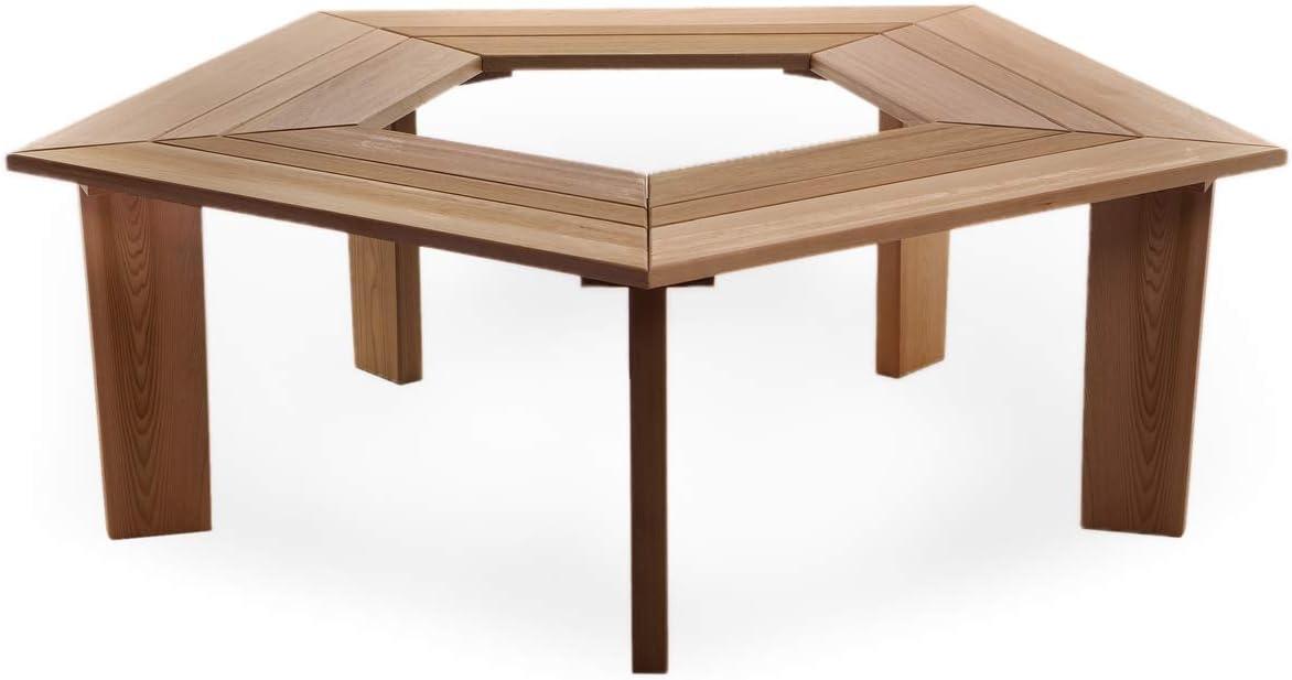 All Things Cedar 5-Sided Tree Bench