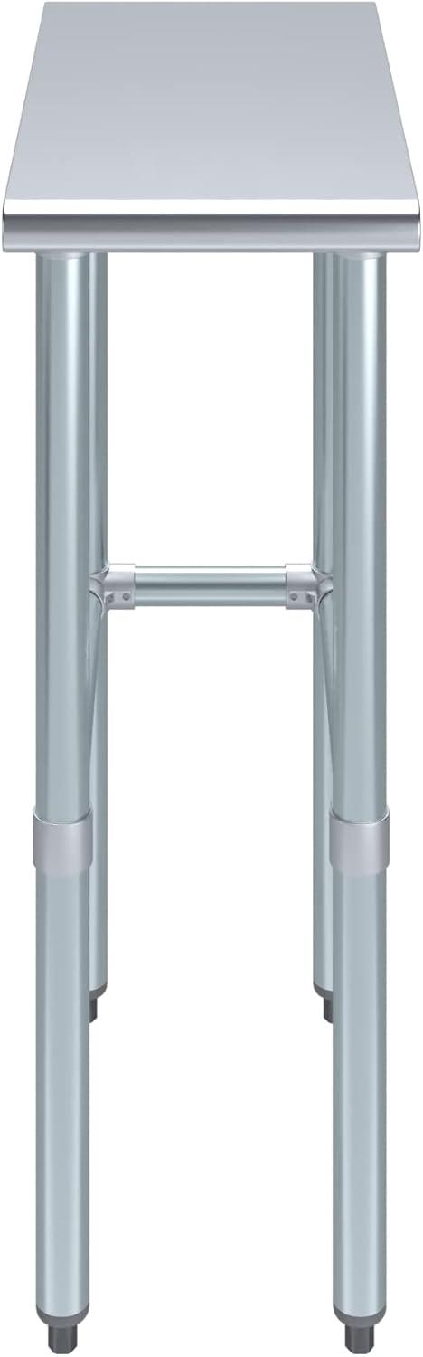 Amgood Stainless Steel Open Base Work Table
