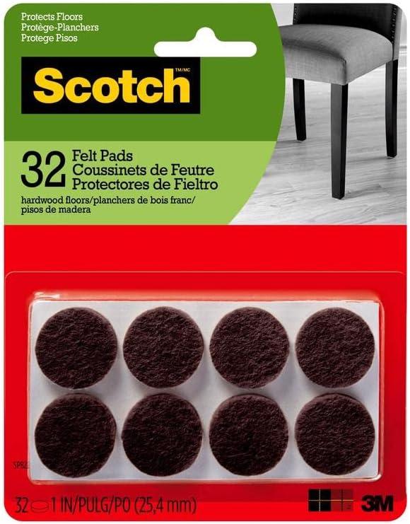 Scotch 1" 32pk Felt Pads