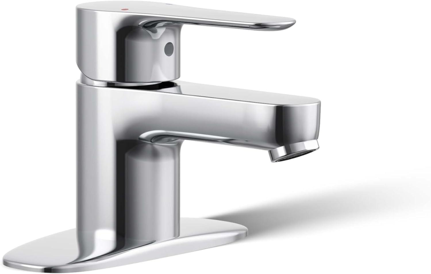 July Single-Handle Bathroom Sink Faucet with Escutcheon