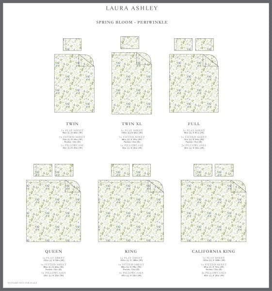 300 Thread Count Printed Pattern Sheet Set - Laura Ashley