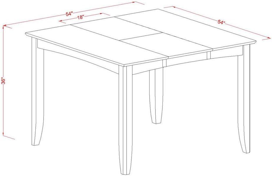 Black and Cherry 9-Piece Rectangular Wood Dining Set