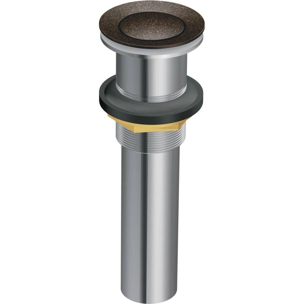 Moen Spring Loaded Push Button Bathroom Drain Assembly, Without Overflow
