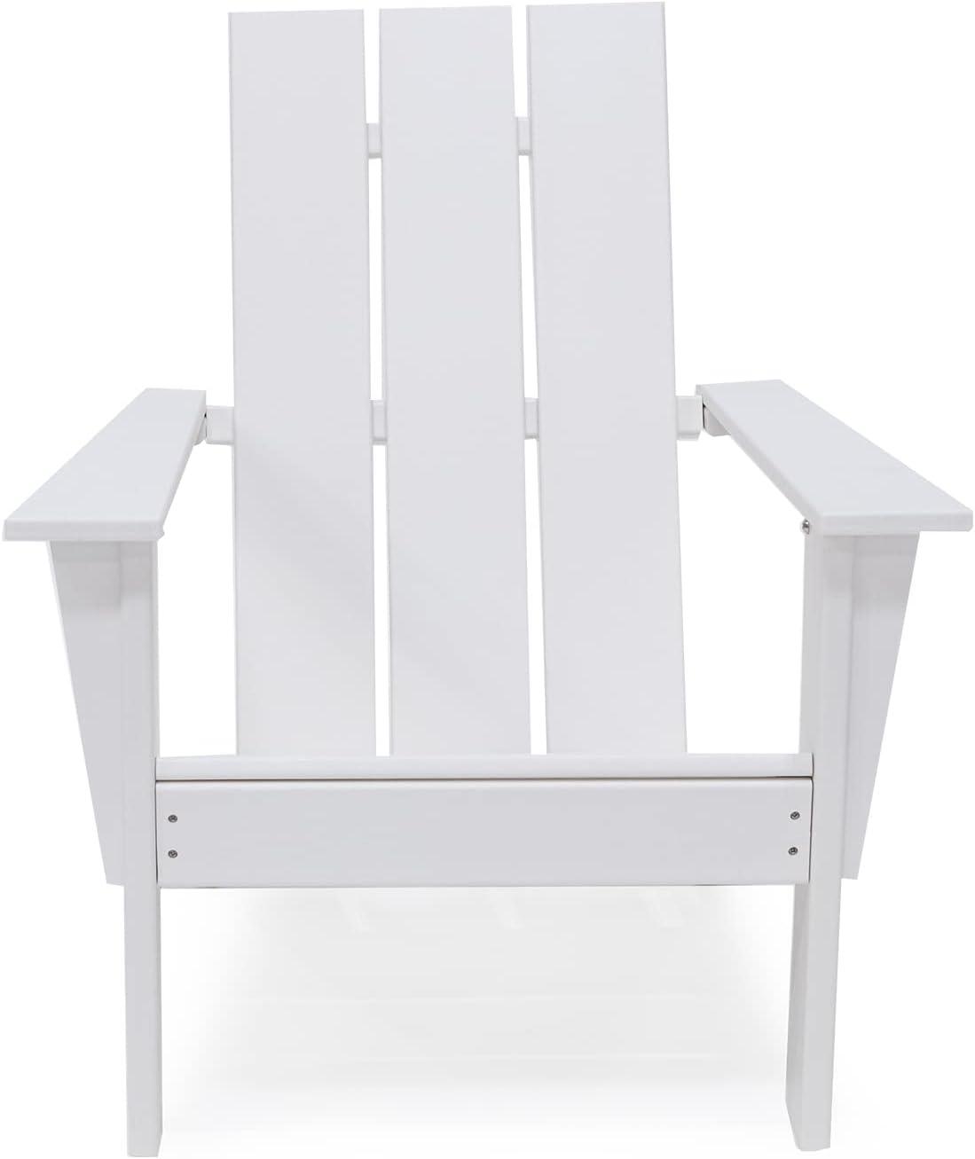 LuXeo Arcadia White HDPE Outdoor Adirondack Chair ( Set of 2)