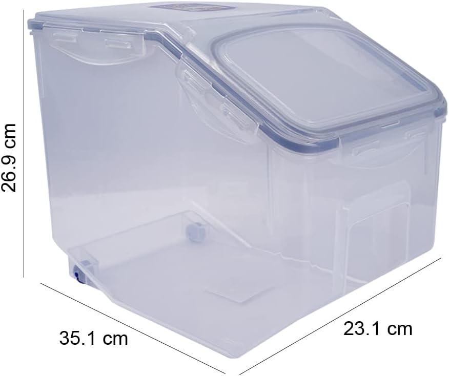 Clear Plastic Rectangular Food Storage Container with Flip Top Lid