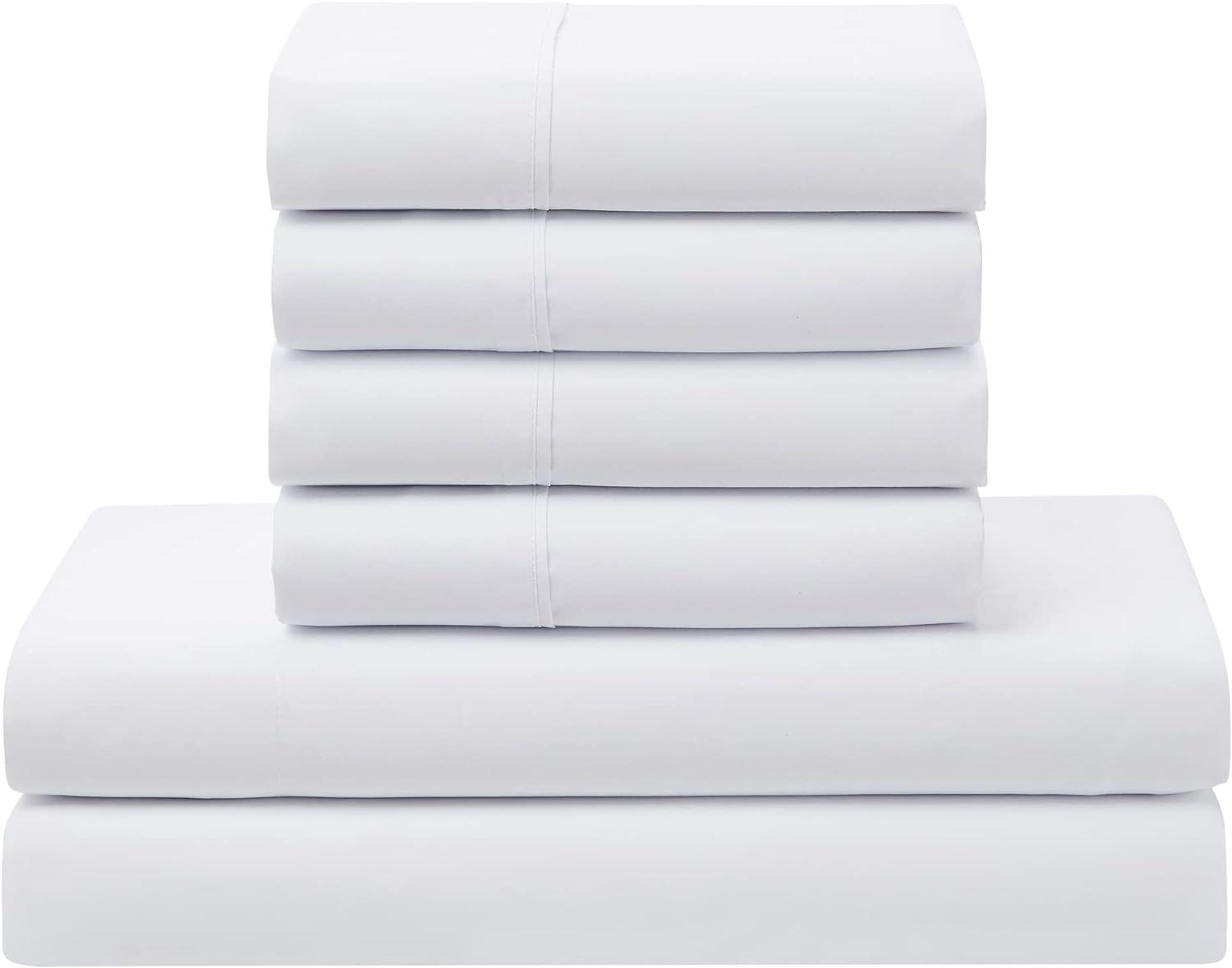 Luxury Alternative Solid Comforter and Sheet Set with Bonus Pillowcases