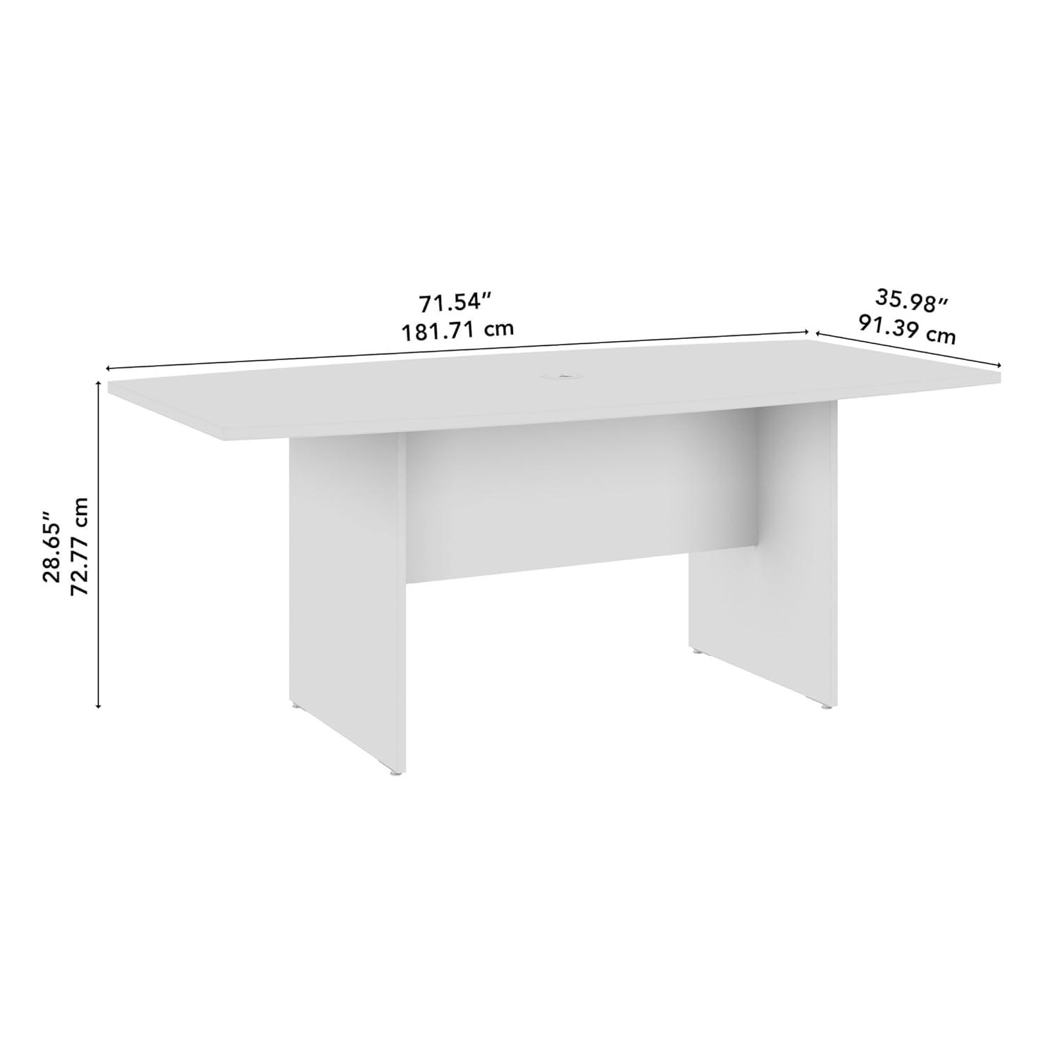 72'' Boat Shaped Conference Table