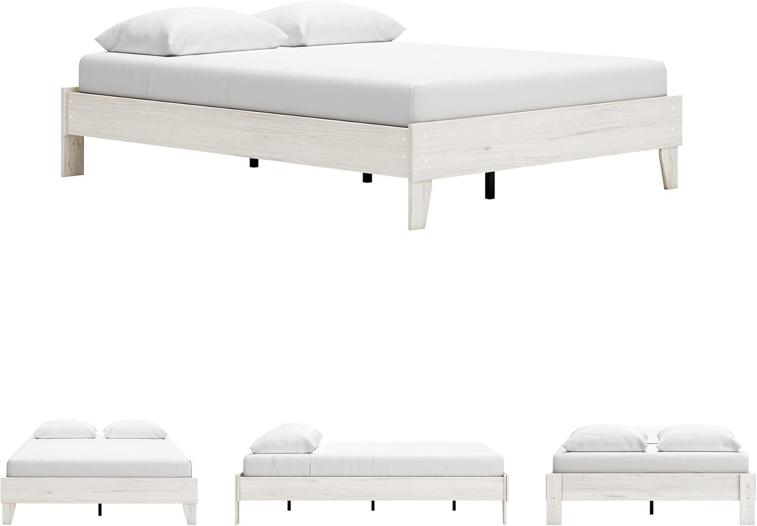 Queen Socalle Platform Bed Natural - Signature Design by Ashley