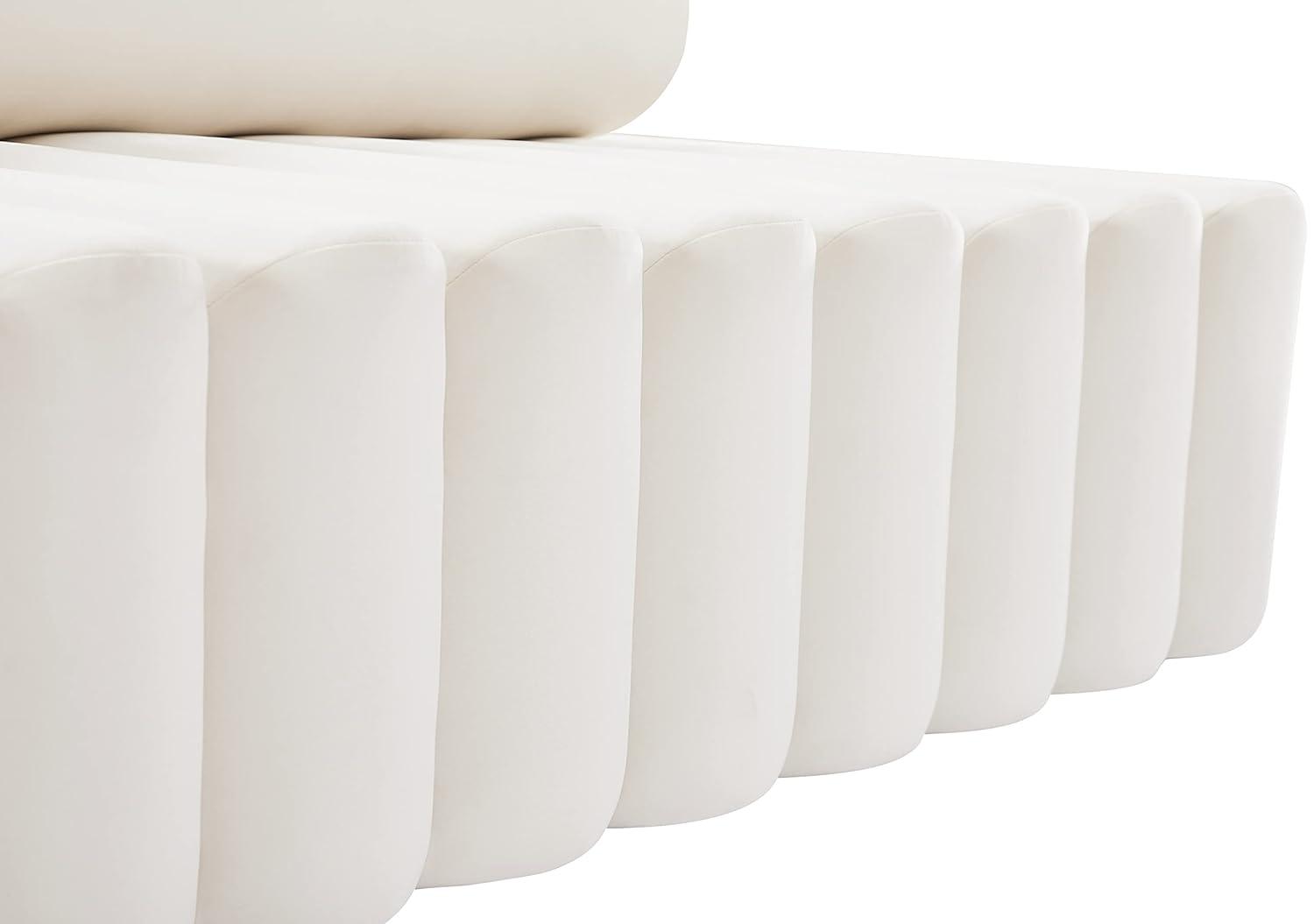 Meridian Furniture Melody Cream Velvet Sofa