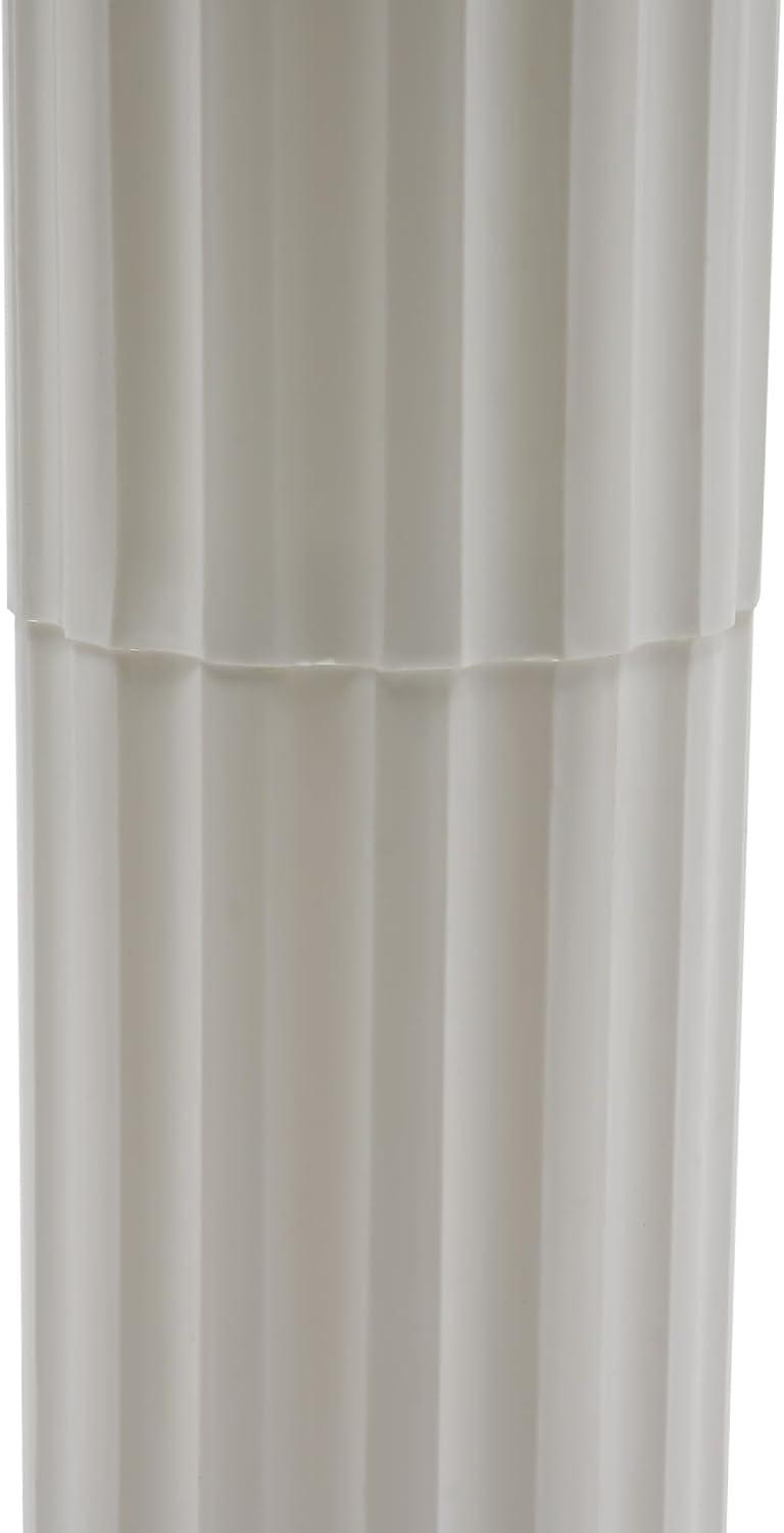 Roman Columns Plastic Wedding Stand Pillar Greek Statue Plant Stand Elegant Event Party Decorative Pedestal Flower Pot Holder Decor (4Pcs, 11.81x35.43 Inch)