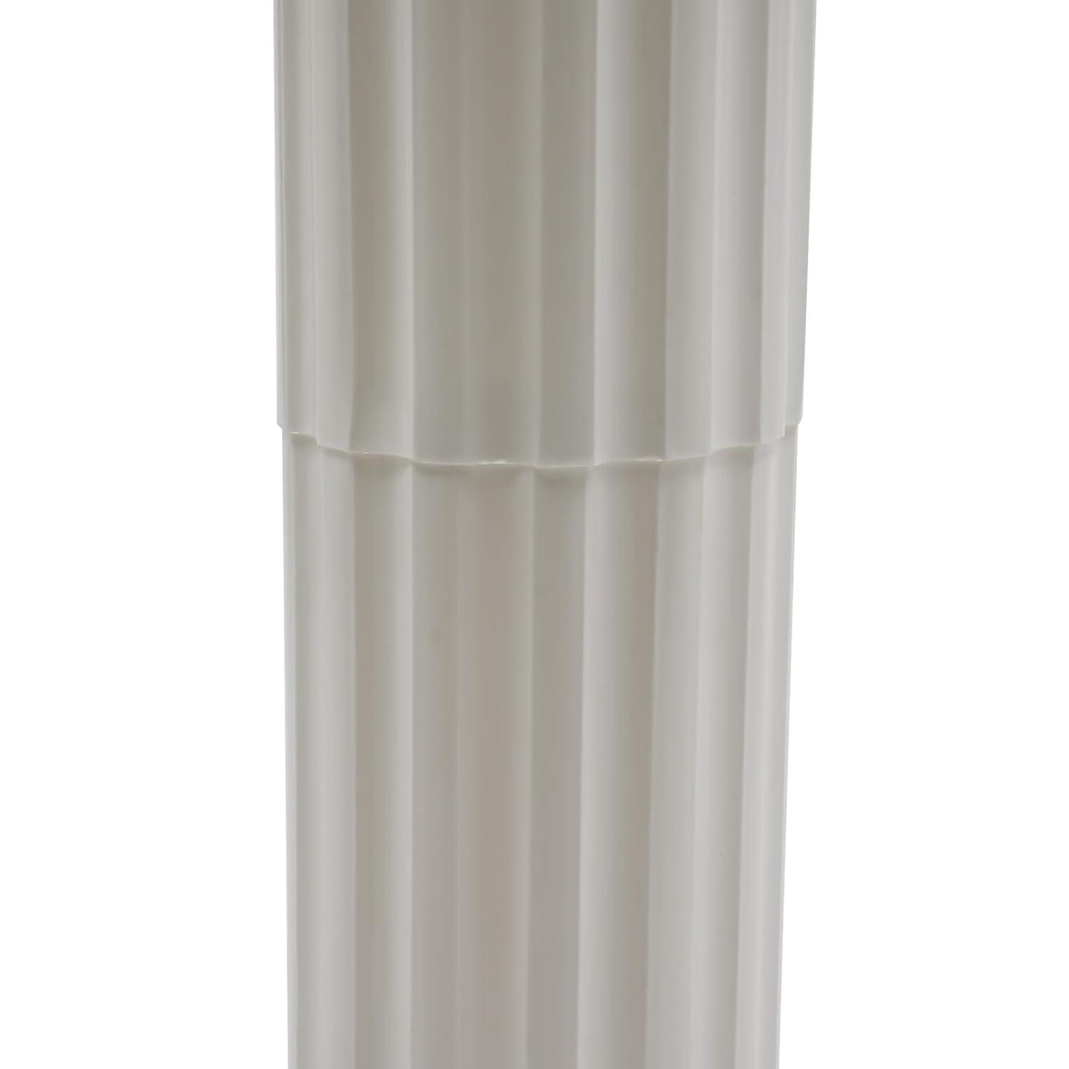 Roman Columns Plastic Wedding Stand Pillar Greek Statue Plant Stand Elegant Event Party Decorative Pedestal Flower Pot Holder Decor (4Pcs, 11.81x35.43 Inch)