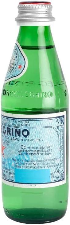 SanPellegrino Sparkling Natural Mineral Water, 8 Oz Bottle (Pack of 24)