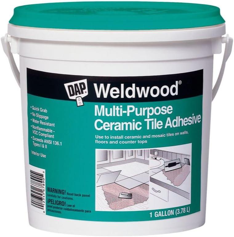 1799519 CERAMIC TILE ADHESIVE 1G DAP Weldwood Ceramic Tile Adhesive 1 gal