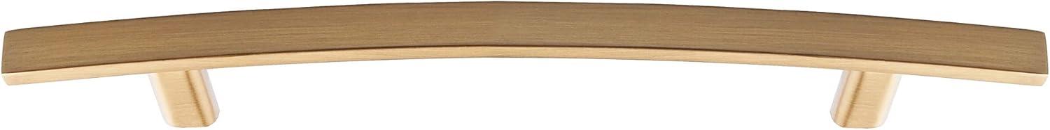 10 Pack Kitchen Cabinet Handles 5-1/16 Inch (128mm) Hole Centers, Champagne Bronze Cabinet Pulls for Bathroom Dresser Drawer Kitchen