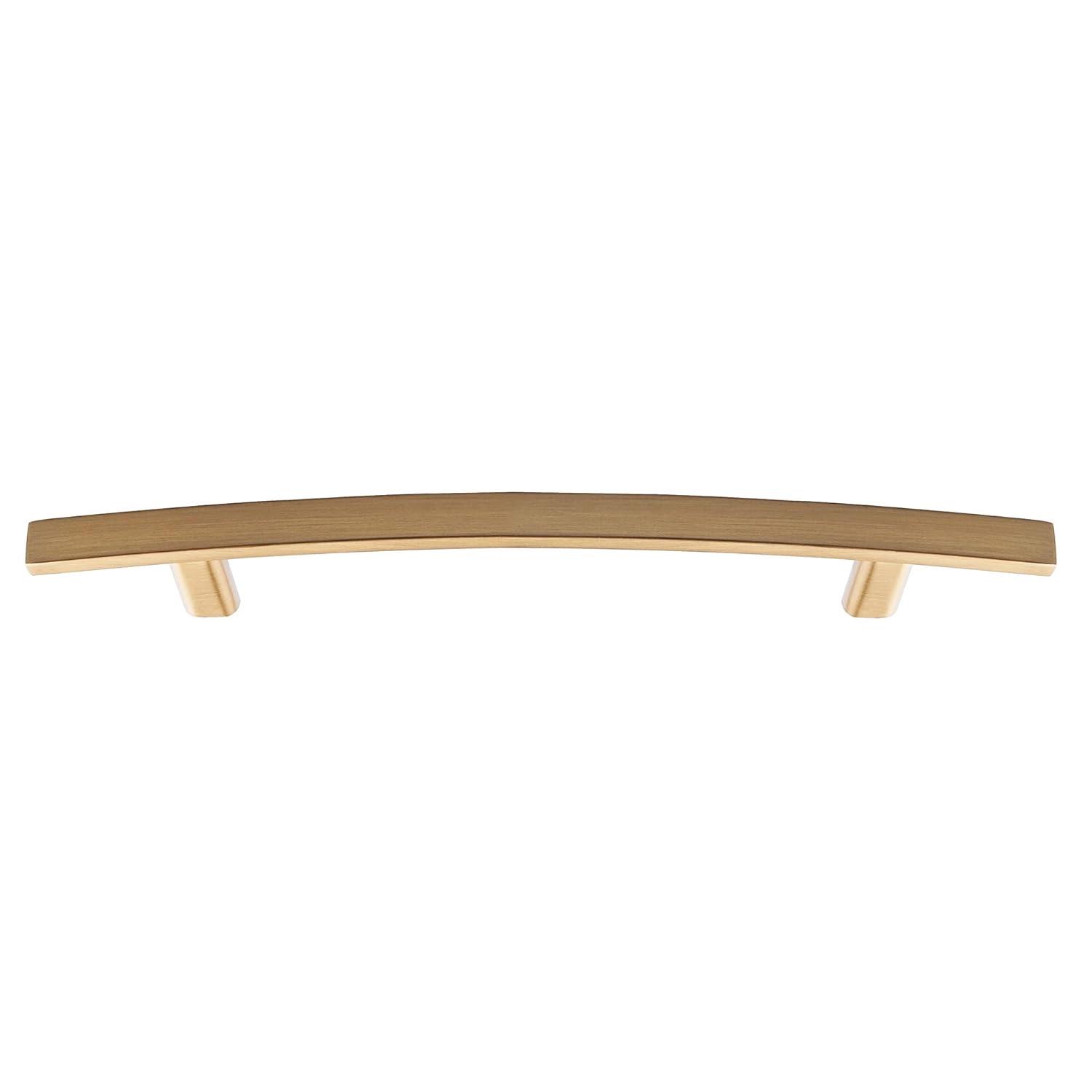 10 Pack Kitchen Cabinet Handles 5-1/16 Inch (128mm) Hole Centers, Champagne Bronze Cabinet Pulls for Bathroom Dresser Drawer Kitchen