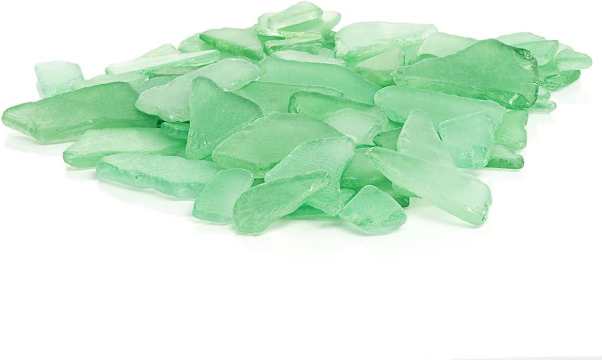 Mint Green Recyclable Sea Glass Table Scatter for Crafting