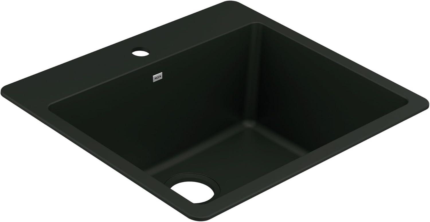 Host 25-inch Granite Dual Mount Single Bowl Sink