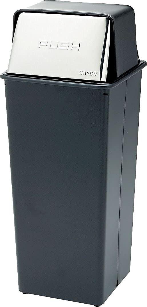 Safco Reflections 21 Gallon Push Top Receptacle