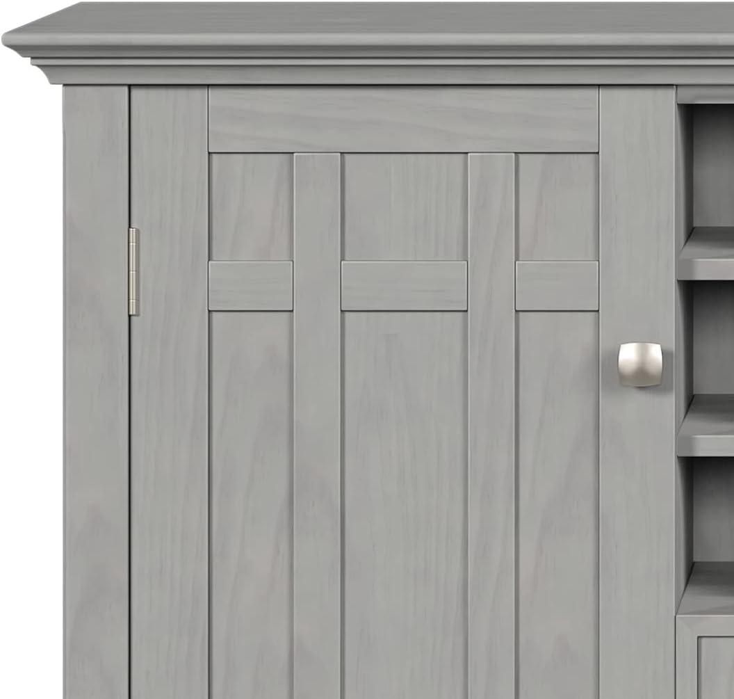 Simpli Home Bedford 54"W Solid Wood Sideboard Buffet and Wine Rack, 2 Drawers, and 2 Cabinets