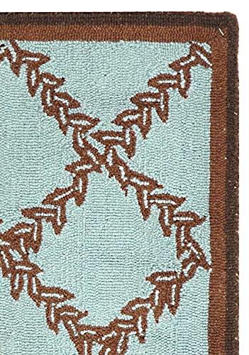 Chelsea HK230 Hand Hooked Accent Rug - Ivory/Light Green - 1'8"x2'6" - Safavieh.