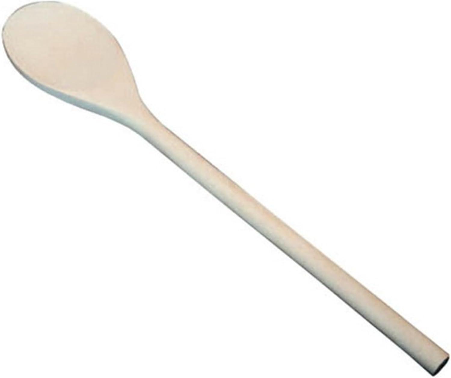 14-Inch Tan Wooden Kitchen Spoon