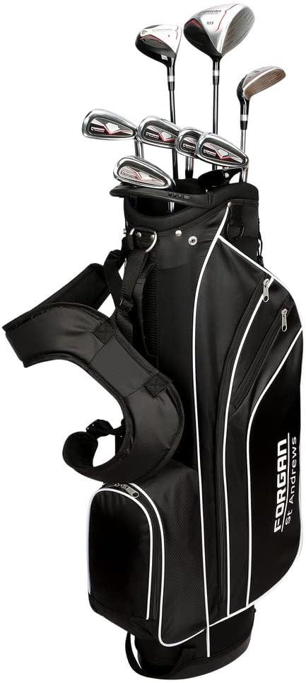 Forgan F100 Golf Clubs Set with Bag, Graphite/Steel, Regular, Mens Right Hand