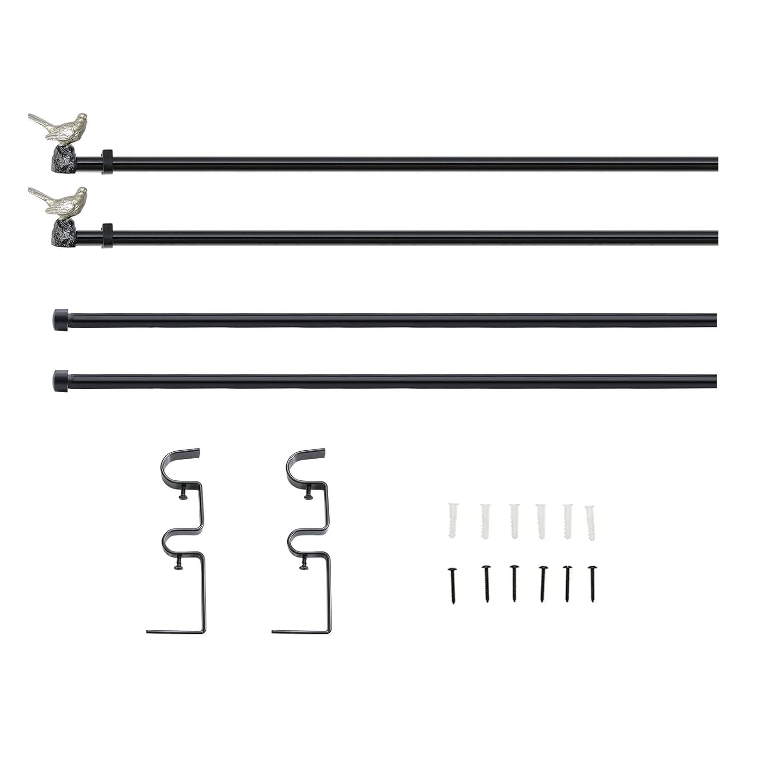 Meriville Adjustable Double Curtain Rod