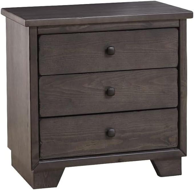 Progressive Furniture Diego Wood Nightstand in Storm Gray