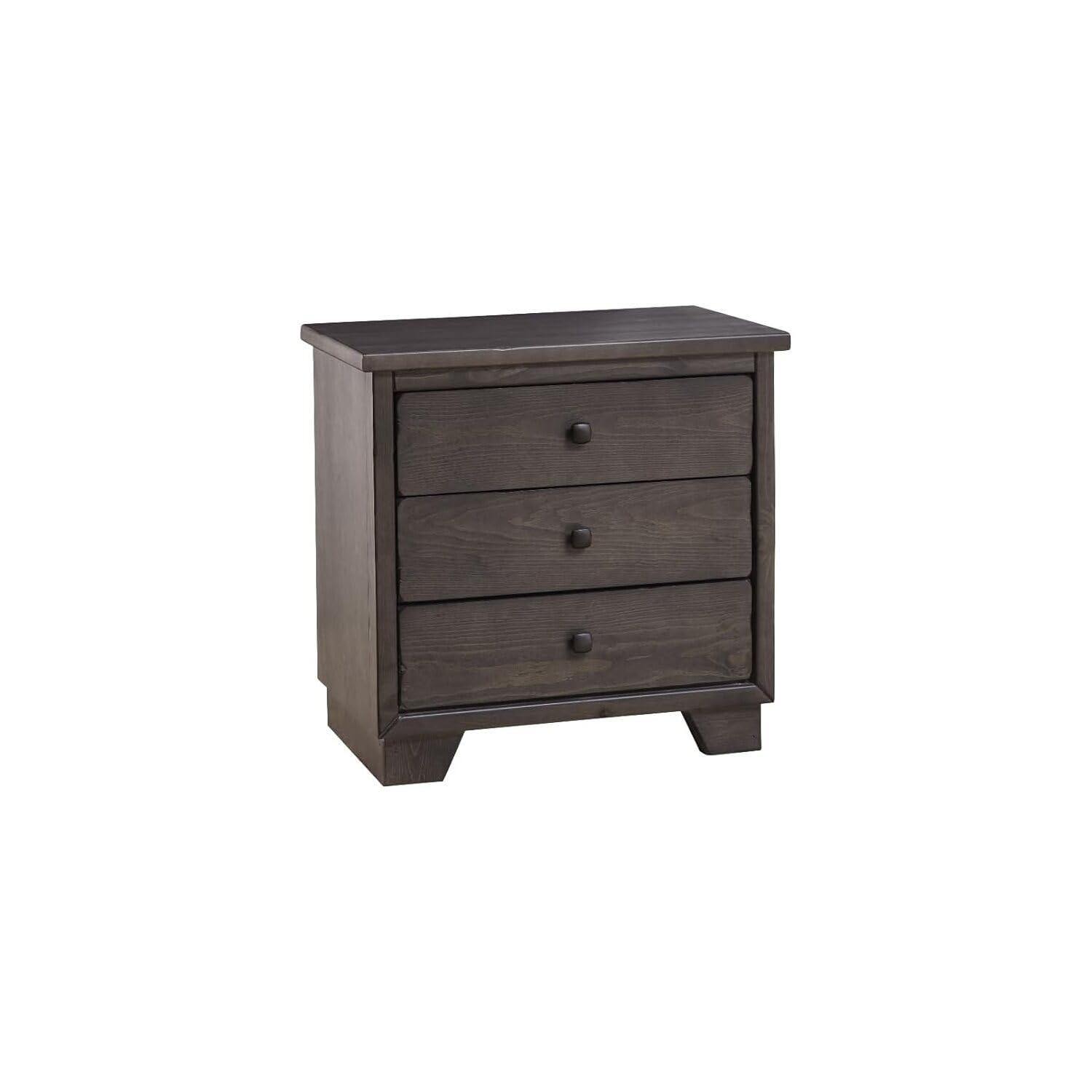 Progressive Furniture Diego Wood Nightstand in Storm Gray