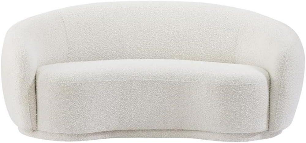 Meridian Furniture Hyde Modern Boucle Loveseat, Cream