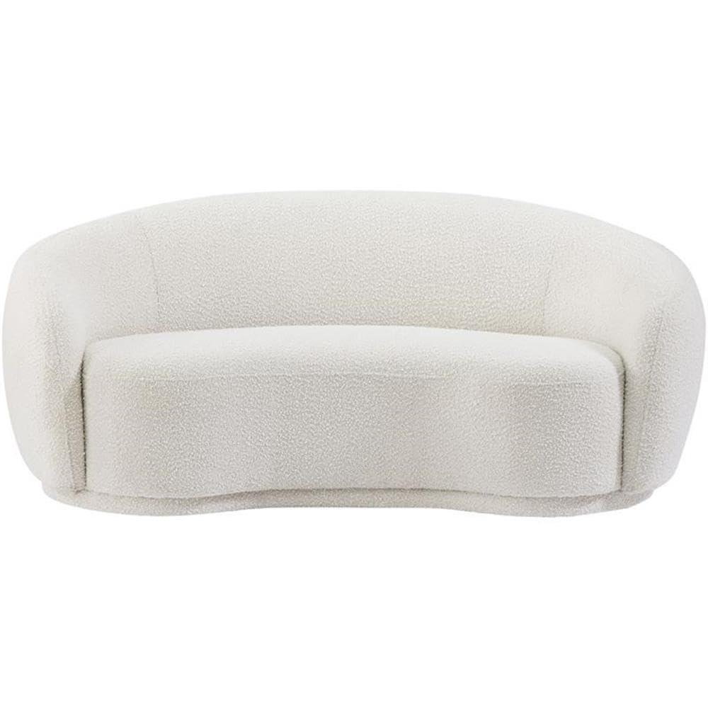 Meridian Furniture Hyde Modern Boucle Loveseat, Cream