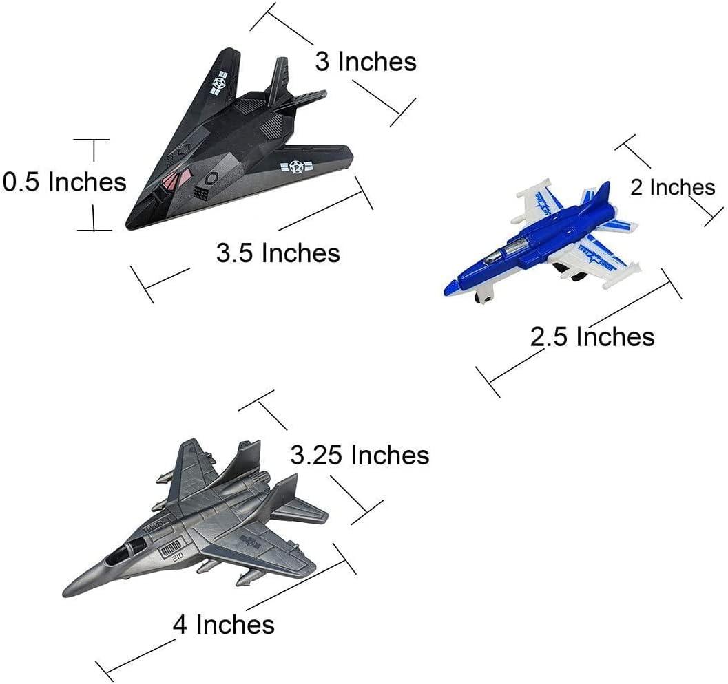 33-Inch Black Aircraft Carrier Toy with Assorted Military Vehicles