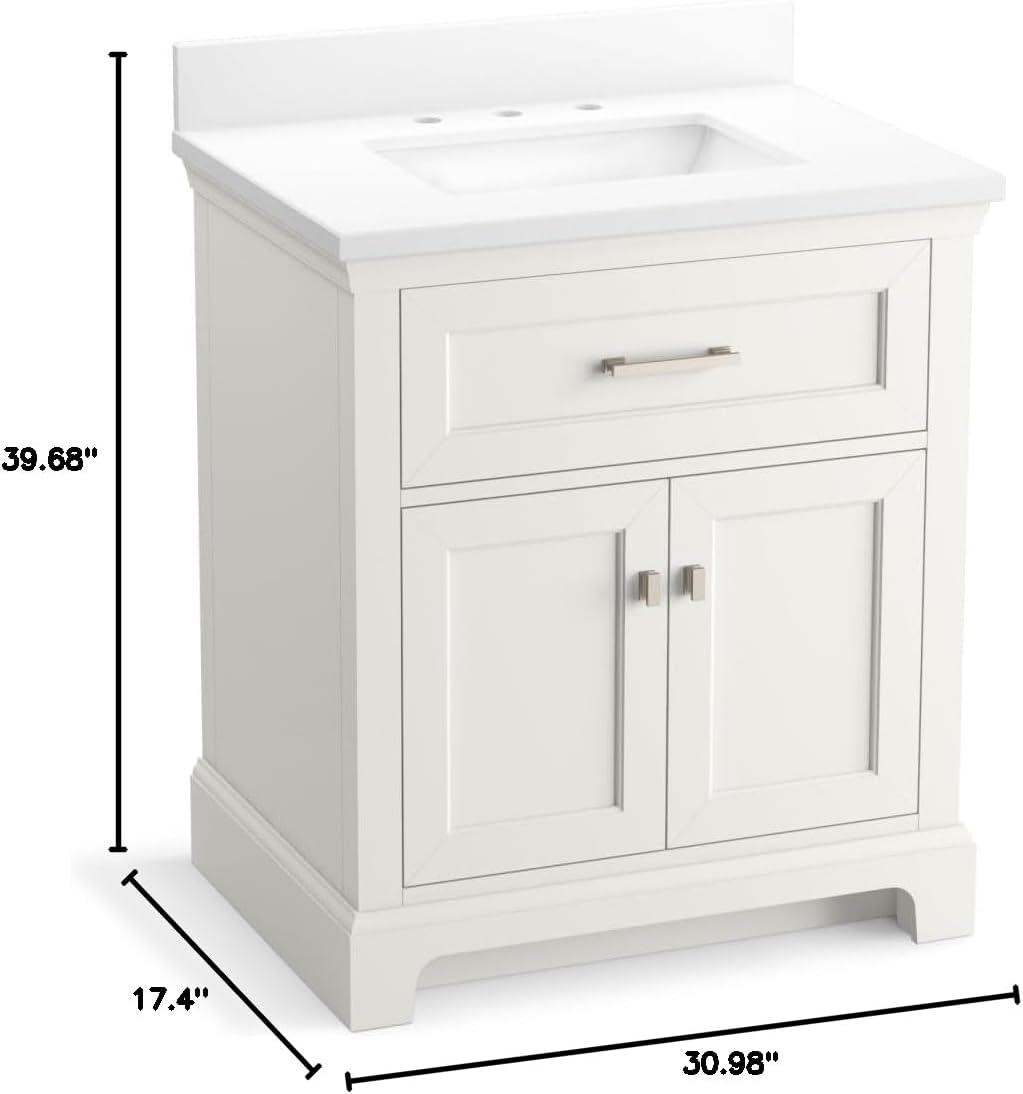 Charlemont 30 In. Bathroom Vanity Cabinet With Sink And Quartz Top