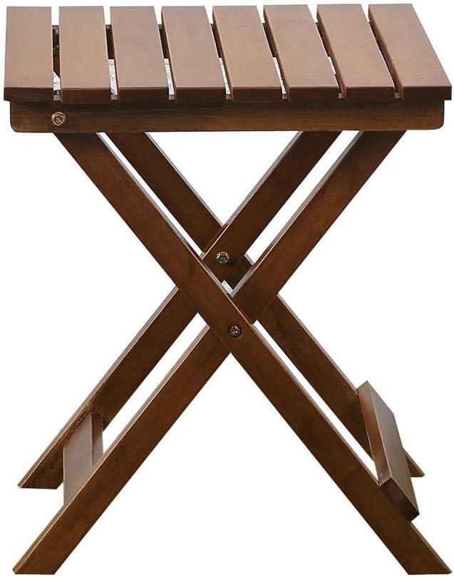 BpulsZ Adirondack Portable Wooden Folding Side Table, Brown