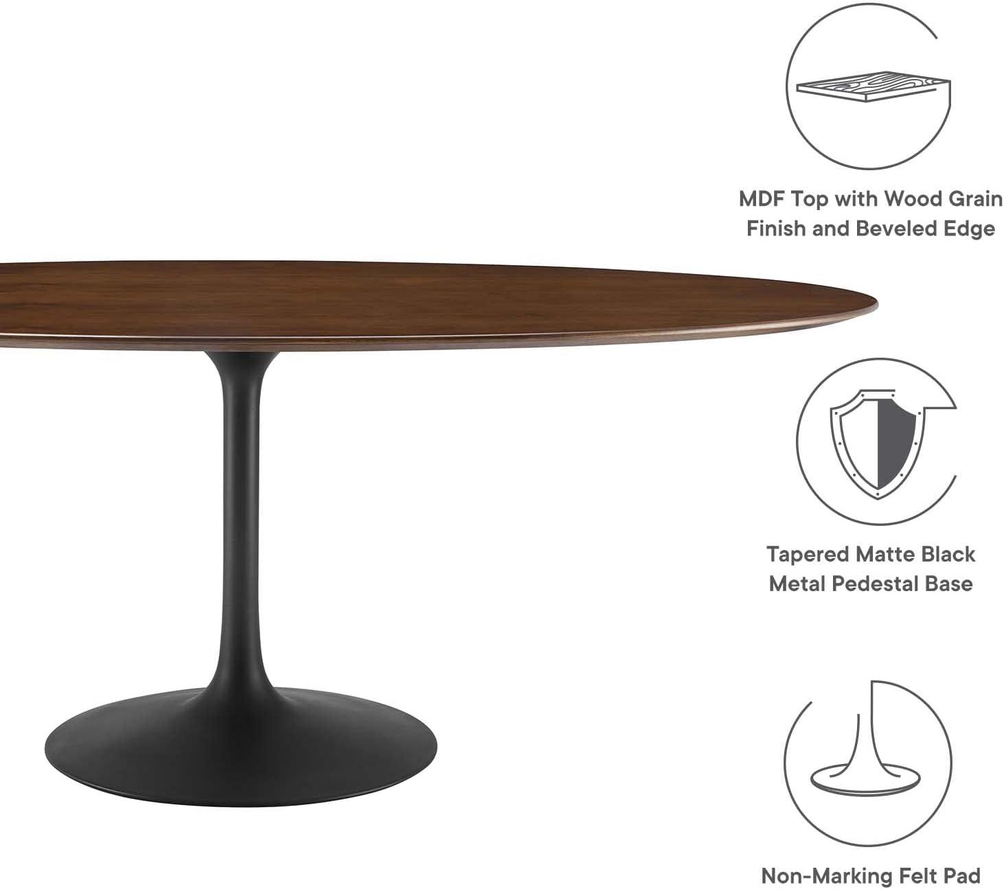 Modway Orchid Fein Oval Dining Table
