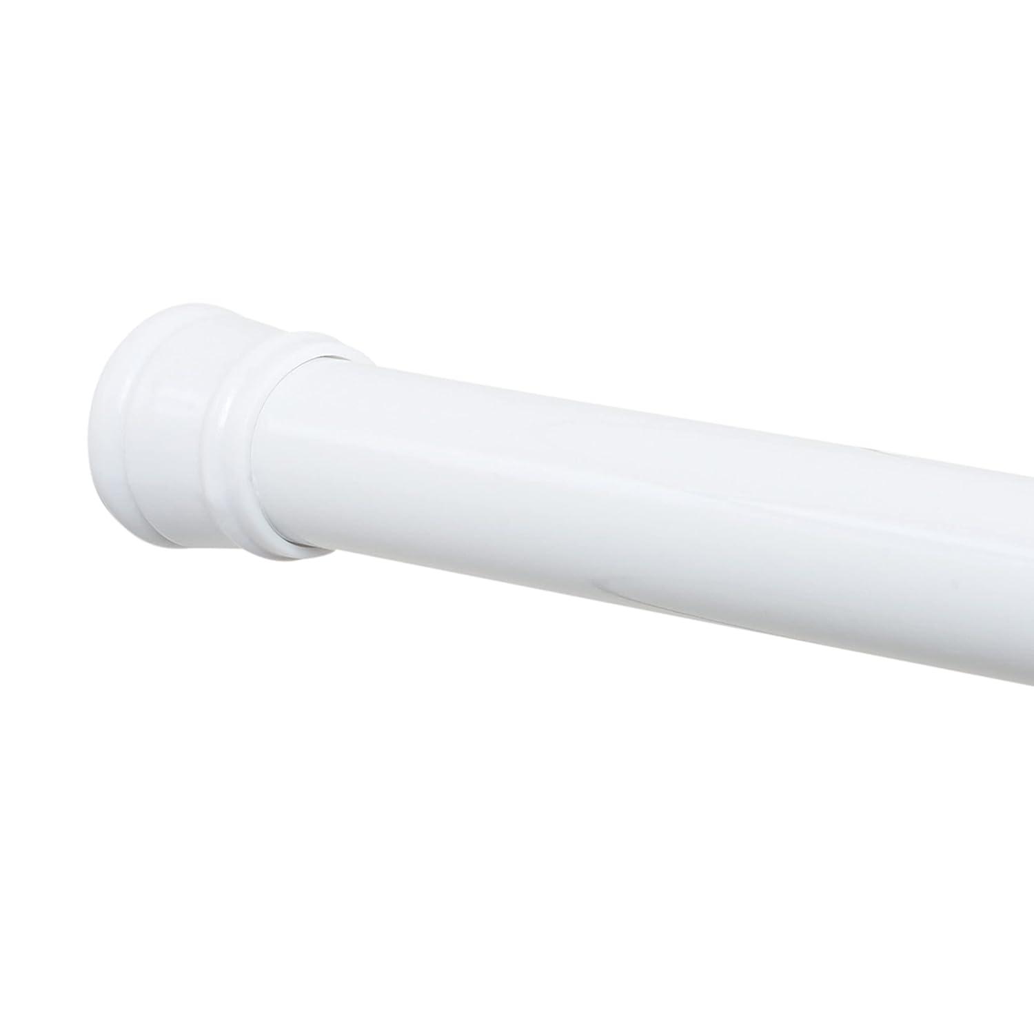 Zenna Home Adjustable Tension Stall Shower Rod, 26 - 40 Inches, White
