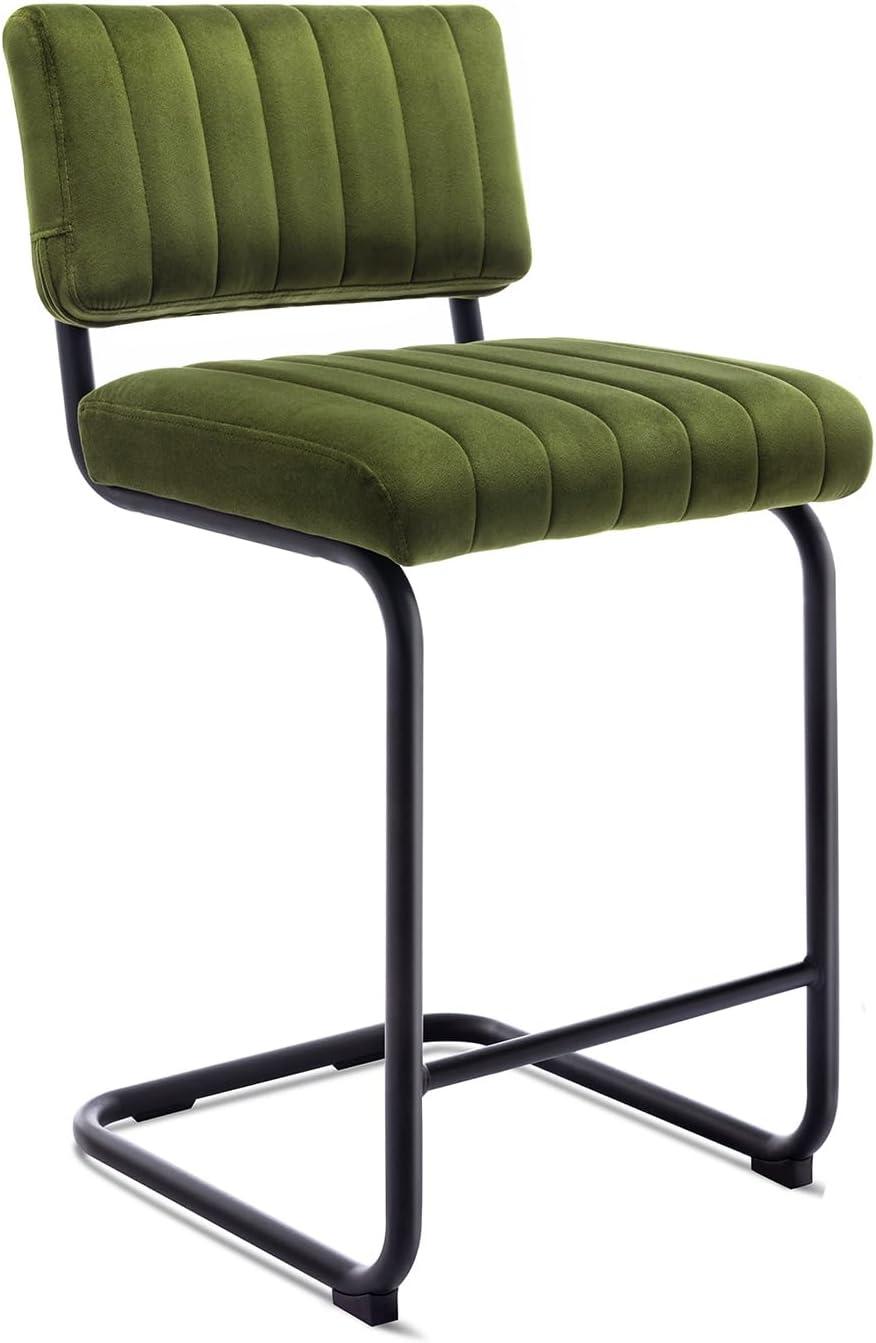 Estes Upholstered Stool with Metal Frame (Set of 2)